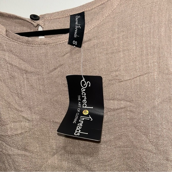 NWT Sacred Threads Asymetric Layered Midi Dress - Picture 7 of 8